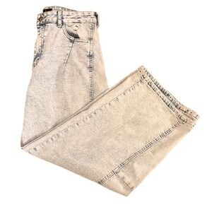 Your Cute Jeans Womens Size 13 Acid Wash Wide Leg High Rise Denim Blue Pants